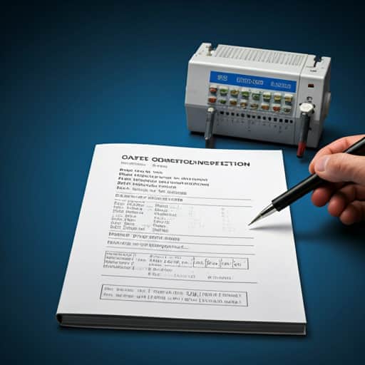 Engineer reviewing compliance documents