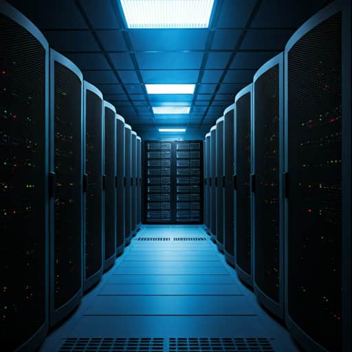 Data center server room infrastructure
